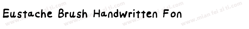 Eustache Brush Handwritten Font字体转换
